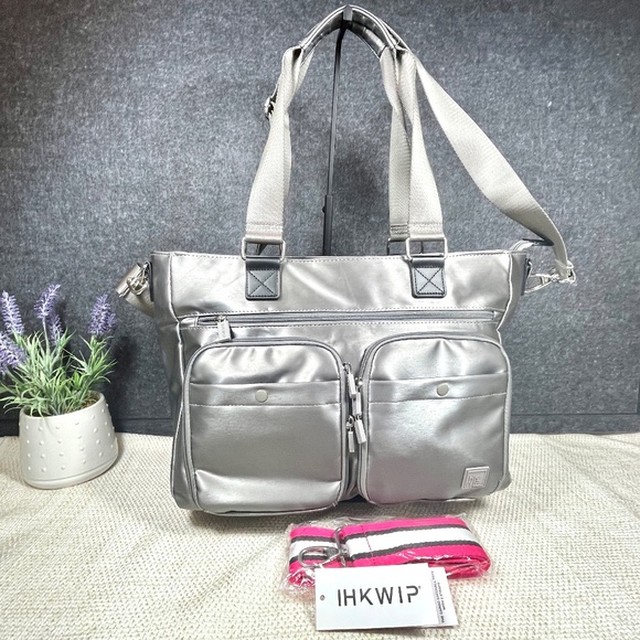 IHKWIP Cargo Catchall Tote With Two Crossbody Straps -Met Stone Grey - Picture 1 of 16